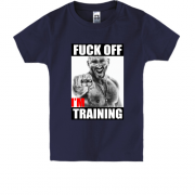 Детская футболка для качалки "Fuck off, i`m training"